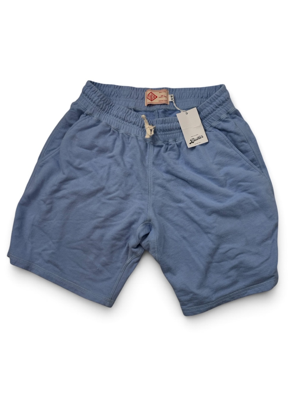 Bather cotton pull on lounge shorts blue M NWT